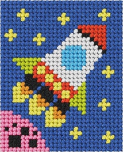 HAFT. MOJE PIERWSZE WYSZYWANIE - RAKIETA, ANEX-BIS