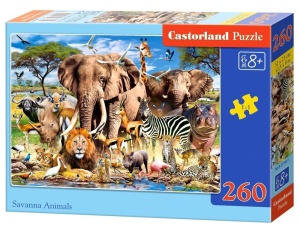 PUZZLE 260 SAVANNA ANIMALS CASTOR, CASTORLAND