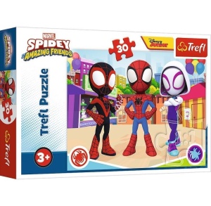 PUZZLE 30 PRZYGODY SPIDEY'A I PRZYJACIÓŁ TREFL