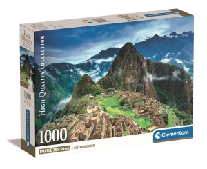 PUZZLE 1000 COMPACT MACHU PICCHU, CLEMENTONI