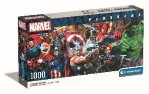 PUZZLE 1000 PANORAMA THE AVENGERS, CLEMENTONI
