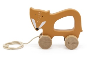 DREWNIANA ZABAWKA DO CIĄGNIĘCIA LIS, TRIXIE BABY