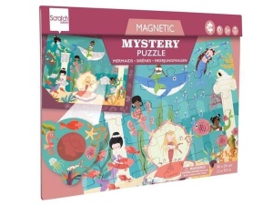 PUZZLE MAGNETYCZNE I GRA 2W1 SYRENKI, SCRATCH