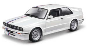 1988 BMW 3 SERIES M3 WHITE 1:24 BBURAGO, BBURAGO
