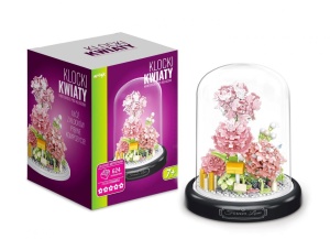 KLOCKI POD KLOSZEM HORTENSJE, ARTYK