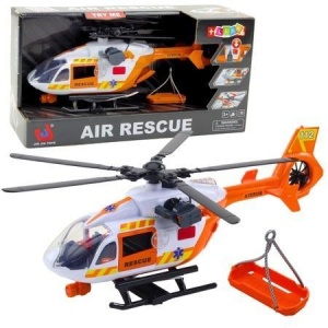 HELIKOPTER RATUNKOWY HAK + NOSZE 1:14, LEANTOYS