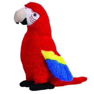 PAPUGA ARA CZERWONA 40CM, BEPPE