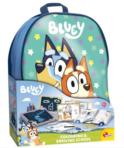 Bluey szkoła rysowania z plecakiem, Lisciani