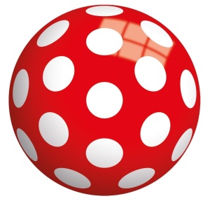 JOHN PIŁKA PERŁOWA KROPKI 23 CM, SIMBA