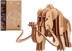 PUZZLE DREWNIANE 3D MITYCZNE MAMUT PREHISTORYCZNY