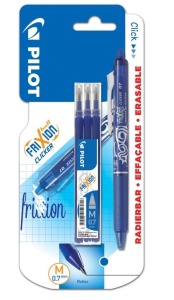 PIÓRO KULK. FRIXION CLICKER NIEBIESKI 0.7 + WKŁADY
