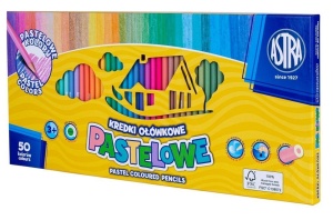 KREDKI PASTELOWE XXL 50 KOLORÓW ASTRA