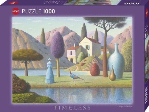 Puzzle 1000 Timeless, Pani w błękicie, Heye
