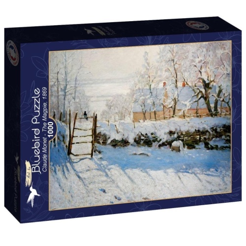 Puzzle 1000 Zima, Claude Monet, Bluebird Puzzle