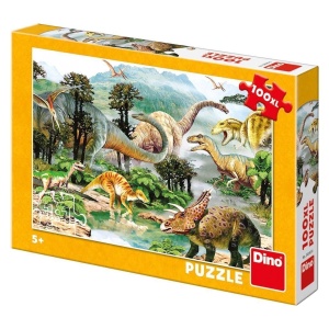 PUZZLE 100 XL DINOZAURY, DINO TOYS