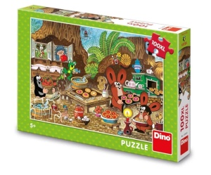 PUZZLE XL 100 KRECIK I PARASOL, DINO TOYS