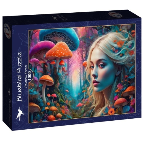 Puzzle 1000 Tęczowy las, Alipson