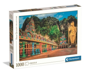 PUZZLE 1000 PAINTED BATU CAVES, CLEMENTONI