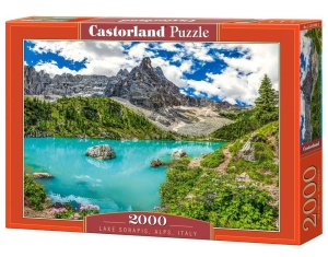 PUZZLE 2000 LAKE SORAPIS, ALPS, ITALY CASTOR