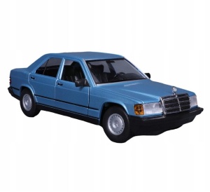 1987 MERCEDES-BENZ 190E BLUE 1:24 BBURAGO, BBURAGO