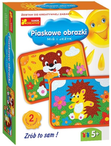 Piaskowe obrazki - Miś i jeżyk, Ranok-Creative
