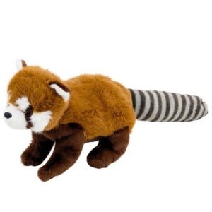 MASKOTKA PANDA CZERWONA 45CM, LEANTOYS