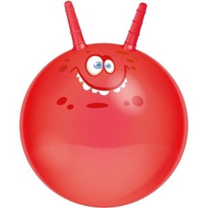 PIŁKA DO SKAKANIA Z ROGAMI CZERWONA 45CM