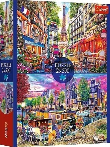PUZZLE 2X500 EUROPEJSKIE STOLICE TREFL, TREFL