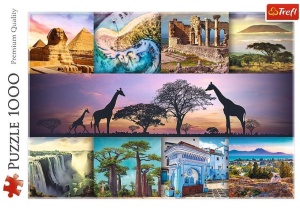 PUZZLE 1000 KOLAŻ - AFRYKA TREFL, TREFL