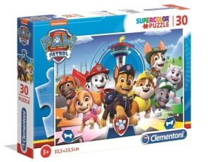 PUZZLE 30 SUPER KOLOR PSI PATROL, CLEMENTONI