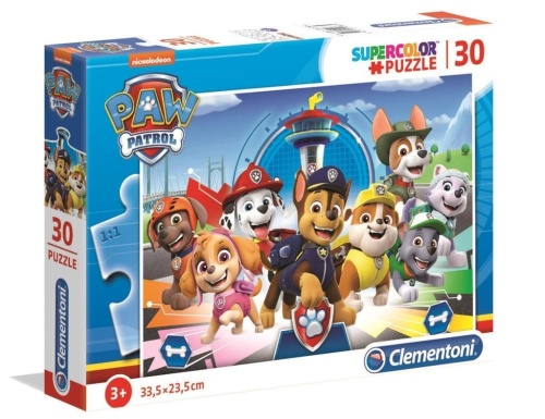Puzzle 30 Super Kolor Psi Patrol, Clementoni