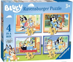 PUZZLE 4W1 BLUEY, RAVENSBURGER