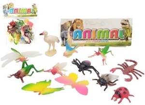 ZWIERZĘTA INSEKTY - ZESTAW 12SZT, MERKPOL