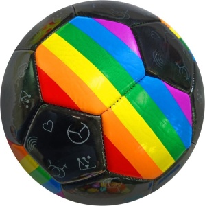 PIŁKA NOŻNA TĘCZOWA, TRIFOX