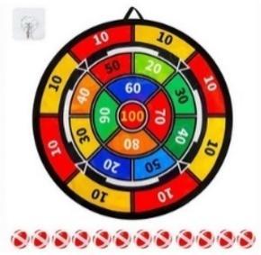 TARCZA Z PIŁECZKAMI NA RZEP 12SZT 76X76CM, MADEJ