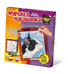 WYPUKŁA MALOWANKA KOTY - DACHOWIEC W CIAPKI