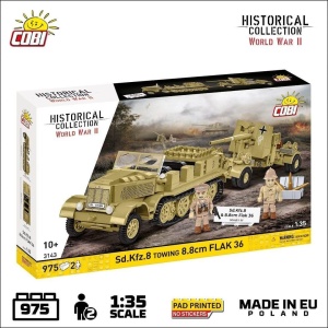 SD.KFZ. 8 TOWING 8,8CM FLAK 36, COBI