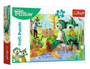PUZZLE 30 - TREFLIKI NAD STAWEM TREFL, TREFL