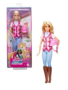 BARBIE MALIBU DŻOKEJKA HXJ38, MATTEL