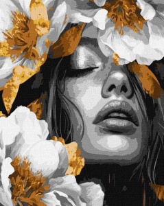 MALOWANIE PO NUMERACH - TANIEC PŁATKÓW METAL 40X50