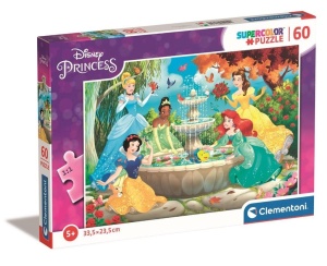 PUZZLE 60 SUPER KOLOR PRINCESS, CLEMENTONI