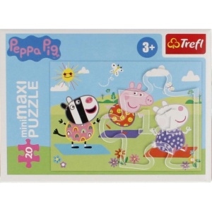 PUZZLE 20 MINIMAXI BEZTROSKI DZIEŃ PEPPY 1 TREFL