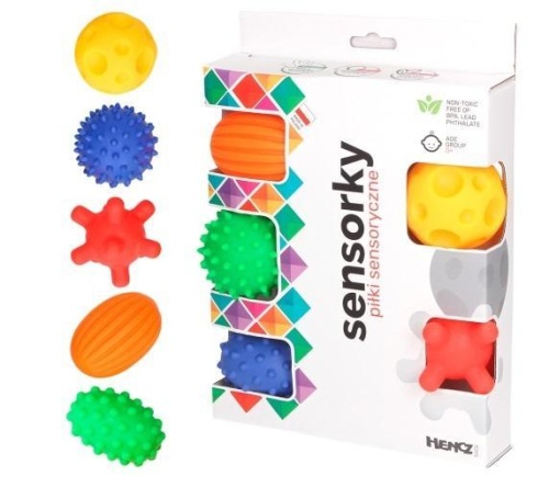 Piłki sensoryczne 5szt, Hencz Toys