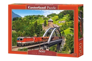 PUZZLE 500 POCIĄG NA MOŚCIE CASTOR, CASTORLAND