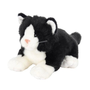 KOT LEŻĄCY CZARNY 30CM, BENSIA
