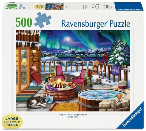 Puzzle 2D: Zorza polarna 500el, Ravensburger
