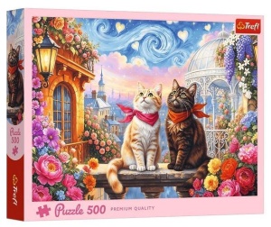 PUZZLE 500 ZAKOCHANE MRUCZKI, TREFL