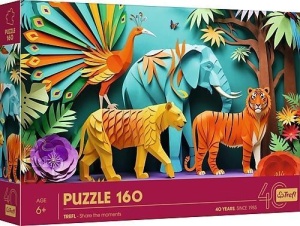 PUZZLE 160 PAPER ART: DŻUNGLA TREFL, TREFL