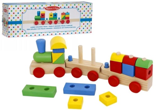 Pociąg drewniany jumbo, Melissa & Doug