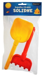 ŁOPATKA I GRABKI SOLIDNE Z POLIPROPYLENU, ADAMIGO
